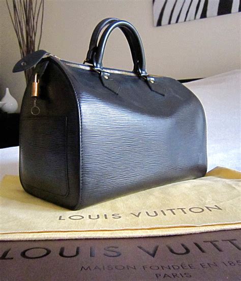 lv speedy 30 epi leather black